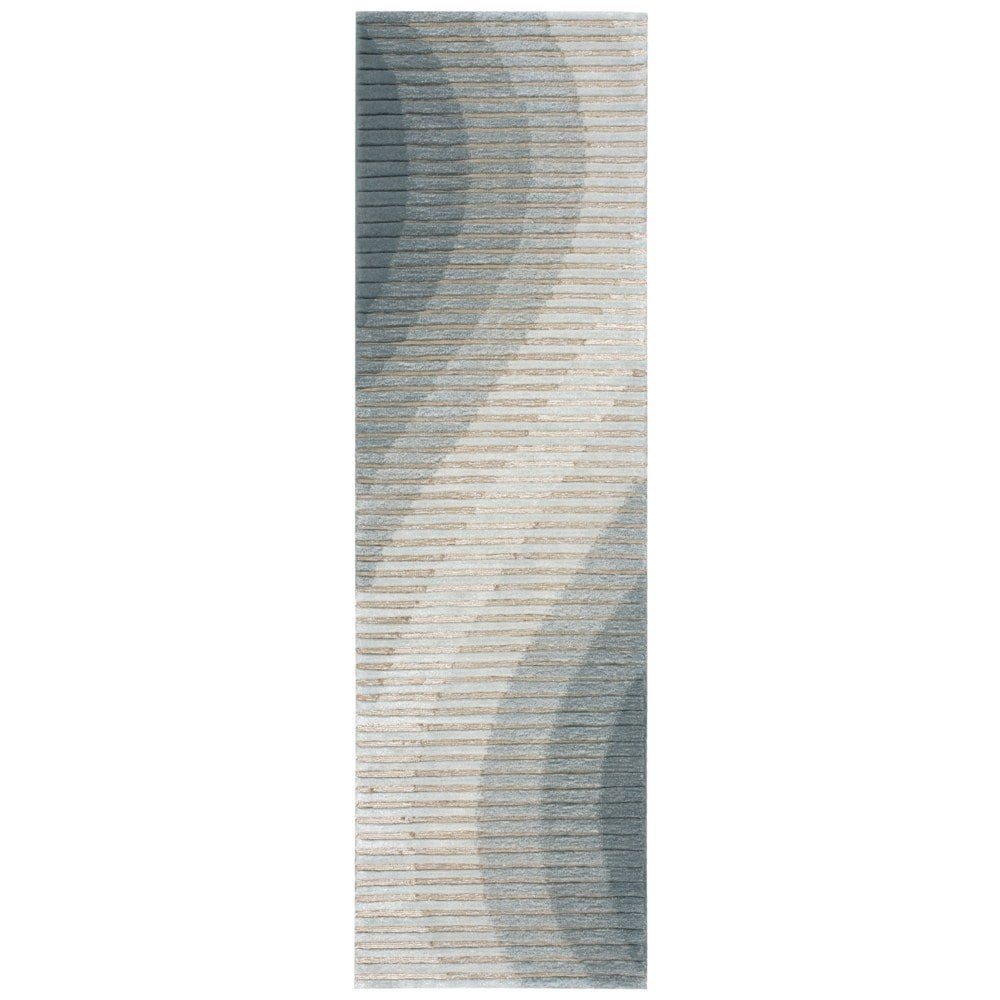 Joseph Abboud Mulholland Aqua Waves Rug (23 X 8 Runner)