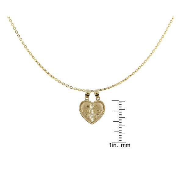 10k Heart Charm Length 18 Width 10