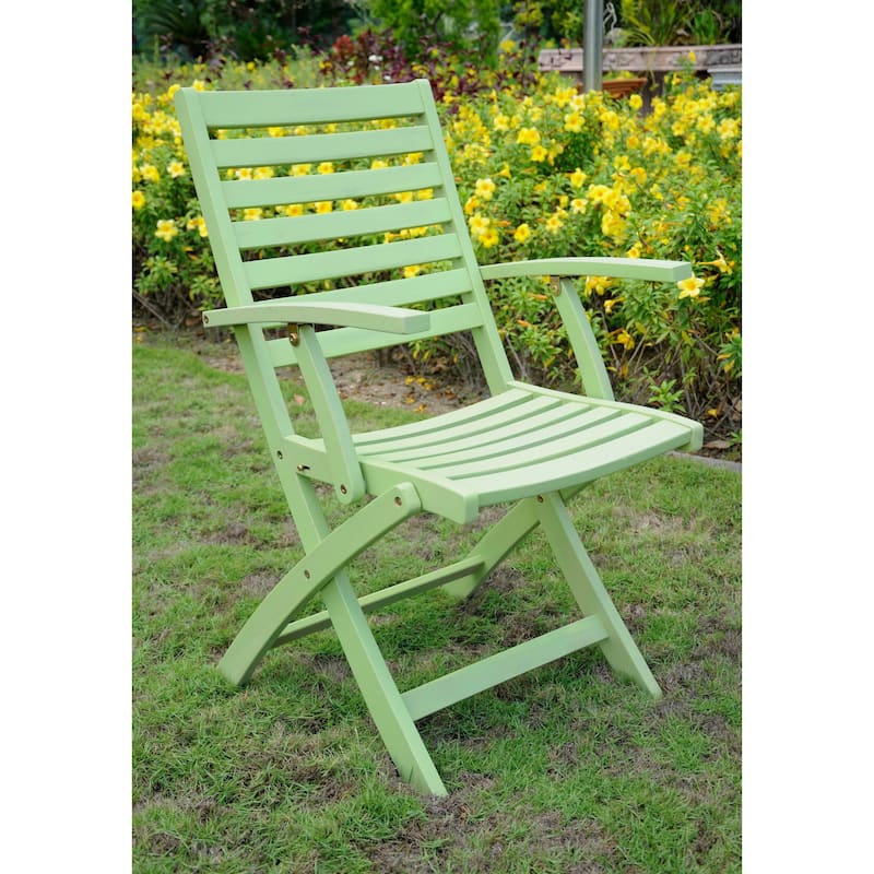 Royal Fiji Acacia Folding Dining Chairs (Set of 2)