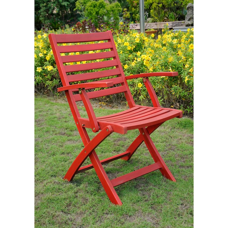 Royal Fiji Acacia Folding Dining Chairs (Set of 2)