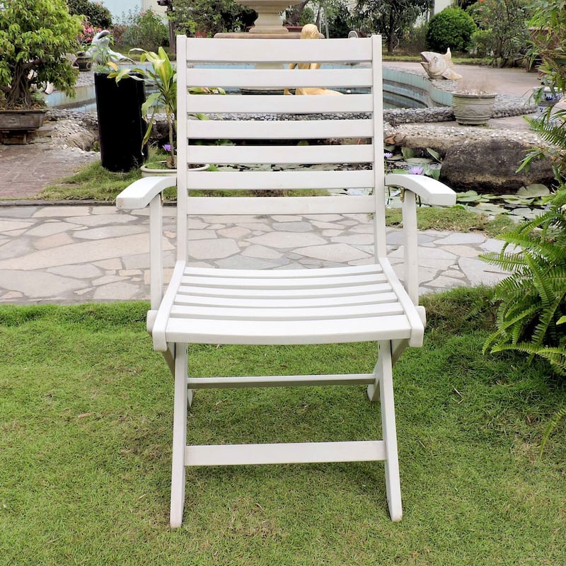 Royal Fiji Acacia Folding Dining Chairs (Set of 2)