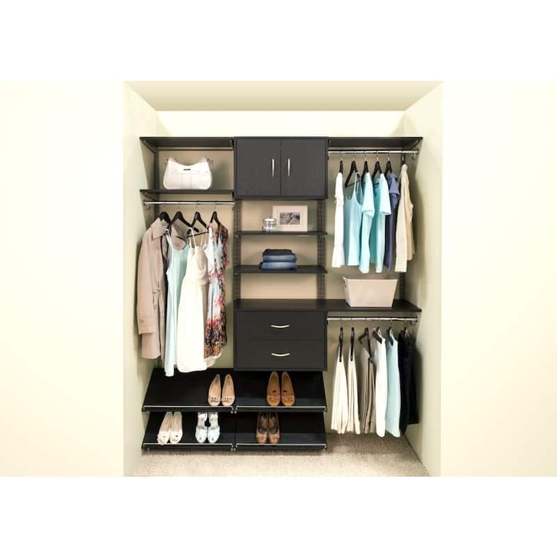Organized Living freedomRail Midnight Live Wood Shelf (30 x 14)