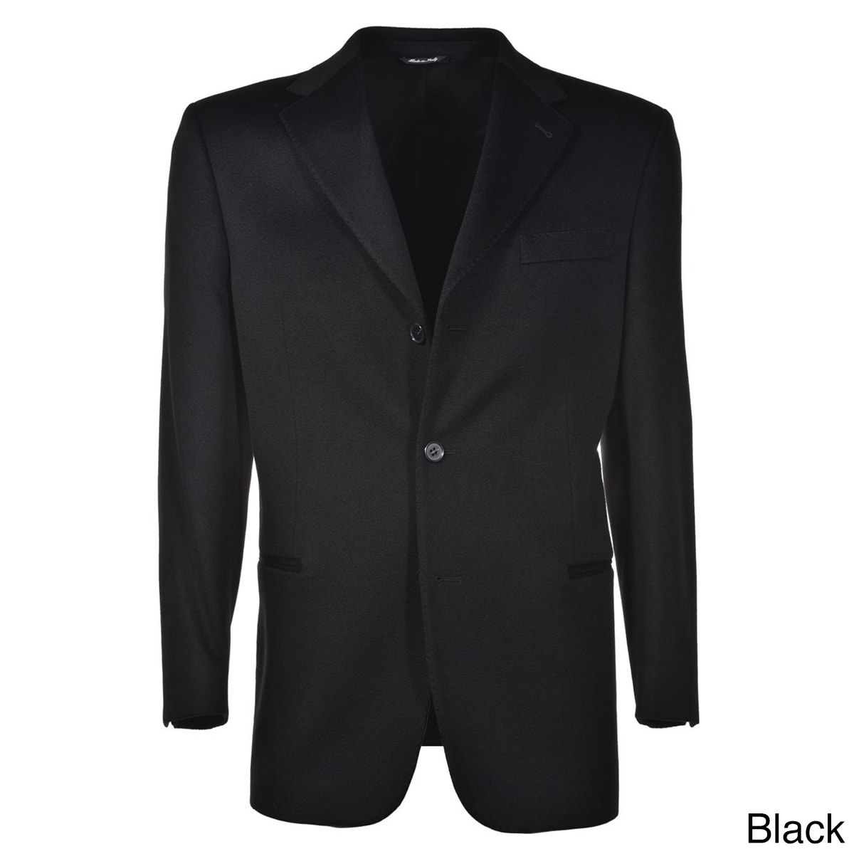 Hathaway Hathaway Mens Cashmere Italian Made 3 button Sport Coat Black Size 38R