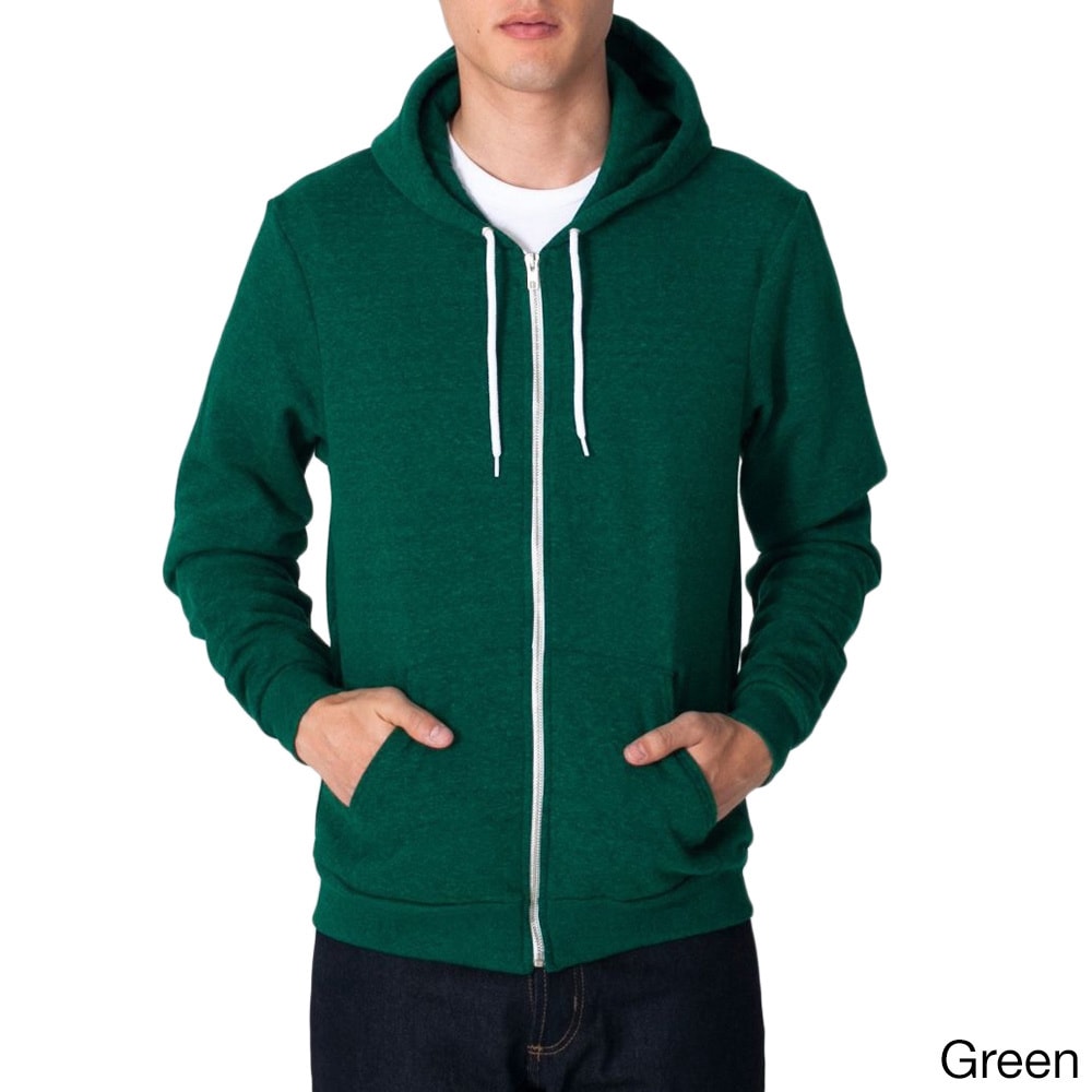 American Apparel Unisex Salt And Pepper Zip Hoodie