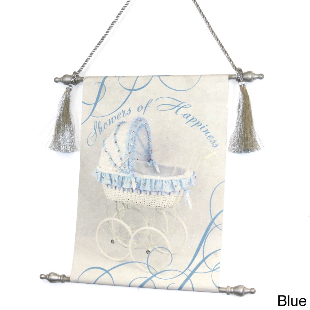 Canvas Scroll Showers Of Happiness Keepsake Wall Hanging