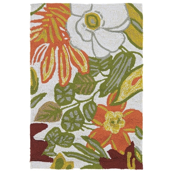 Indoor/ Outdoor Luau Multicolored Jungle Rug - 2' x 3'