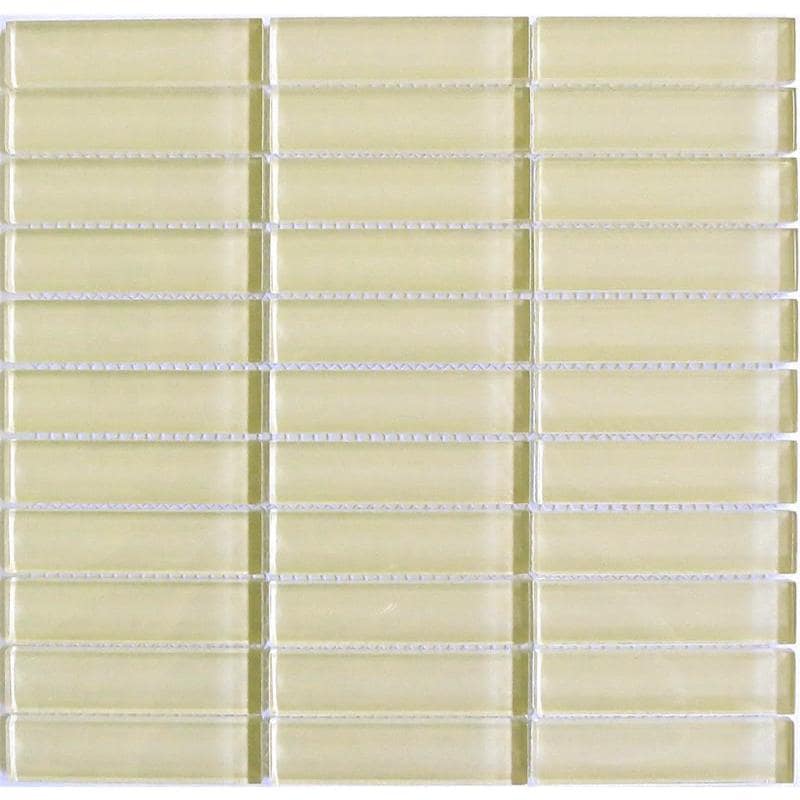 Lush Almond 1x4 inch Tile Sheet (set Of 10)