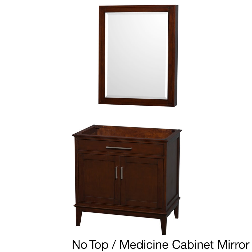 Wyndham Collection Hatton Dark Chestnut 36 inch Single Vanity Brown Size Single Vanities