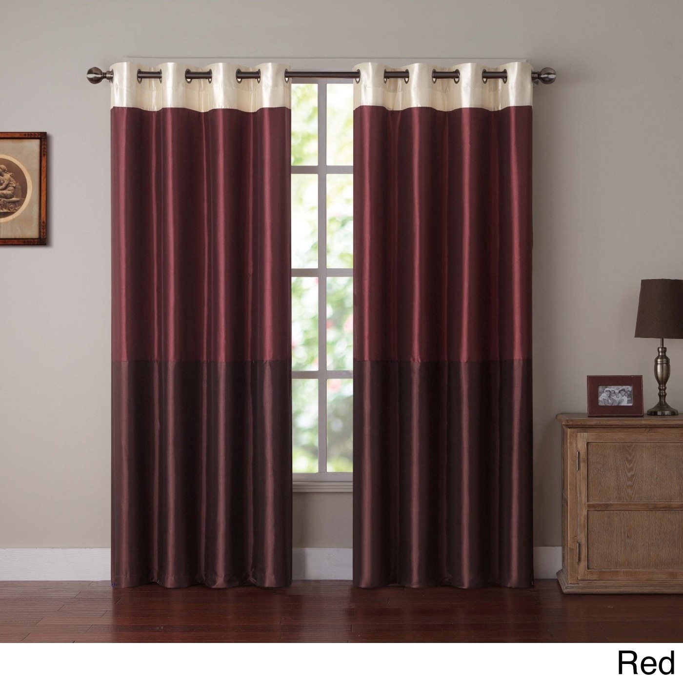 Park Slope Color Block Grommet Curtain Panel