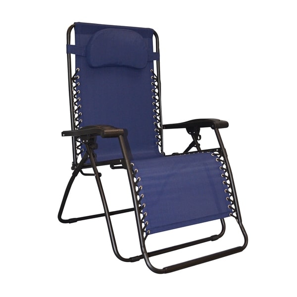Caravan Sports Infinity Oversized Blue Zero Gravity Chair