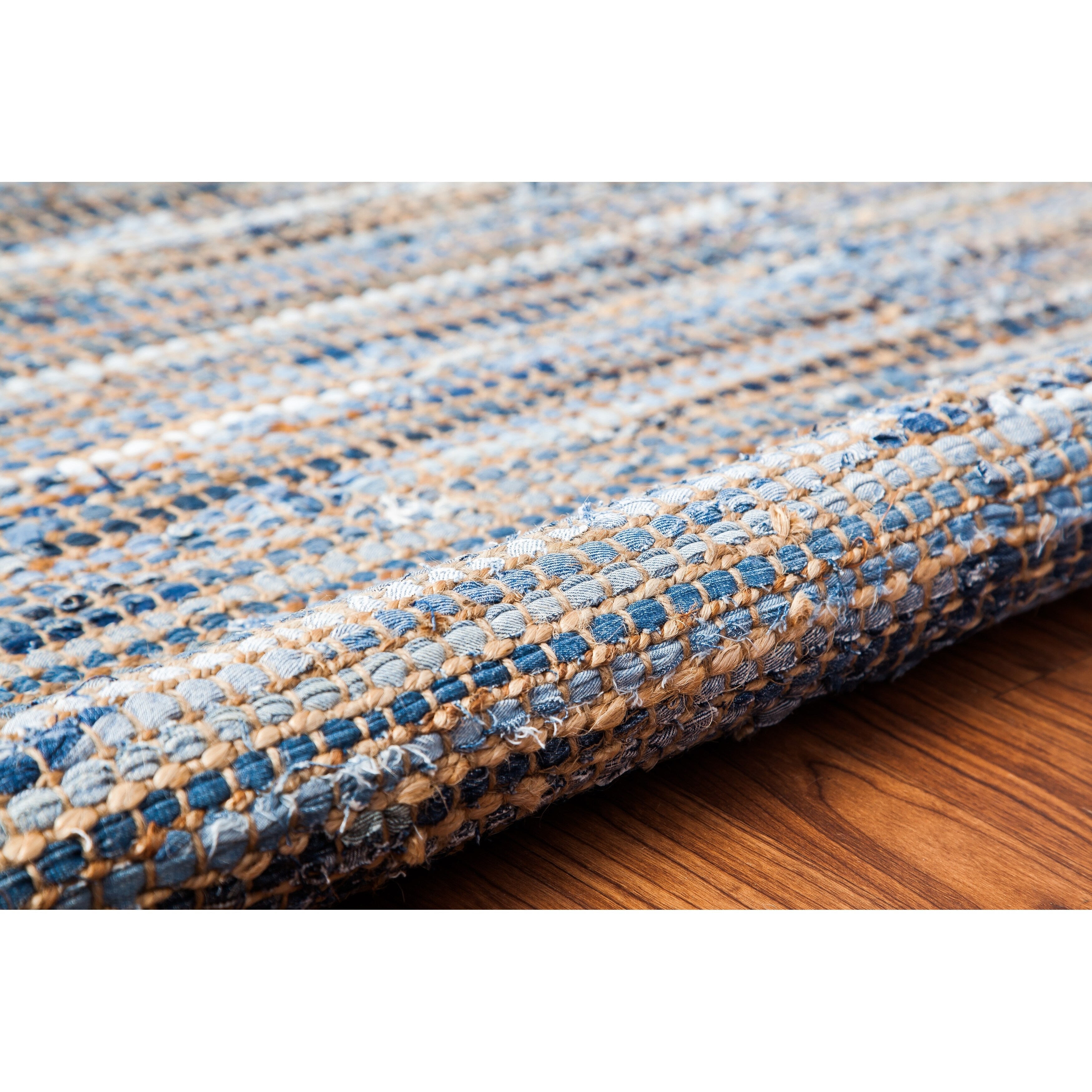 Jani Oki Denim Jute Hand Loomed Rug 4 X 6