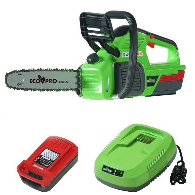 Ecopro Tools 40-volt Chain Saw Combo Kit - Green