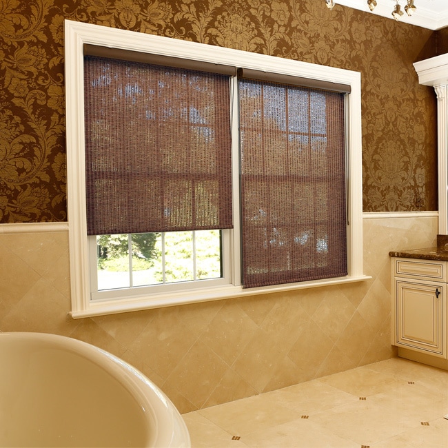 Premium Single roller Brown Fabric Window Shade