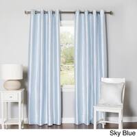 Buy Blue Silk Grommet Curtains Drapes Online At Overstock