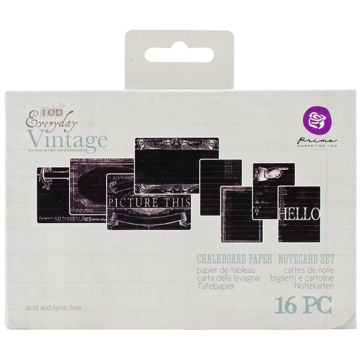 Everyday Vintage Chalkboard Cards 16/pkg   #2   Picture This