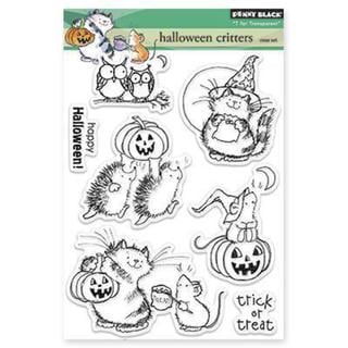 Penny Black Clear Stamps 5 X6.5 Sheet   Halloween Critters   16018485