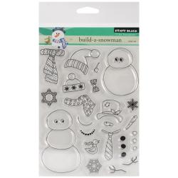 Penny Black Clear Stamps 5 X6.5 Sheet - Build-A-Snowman - Overstock ...