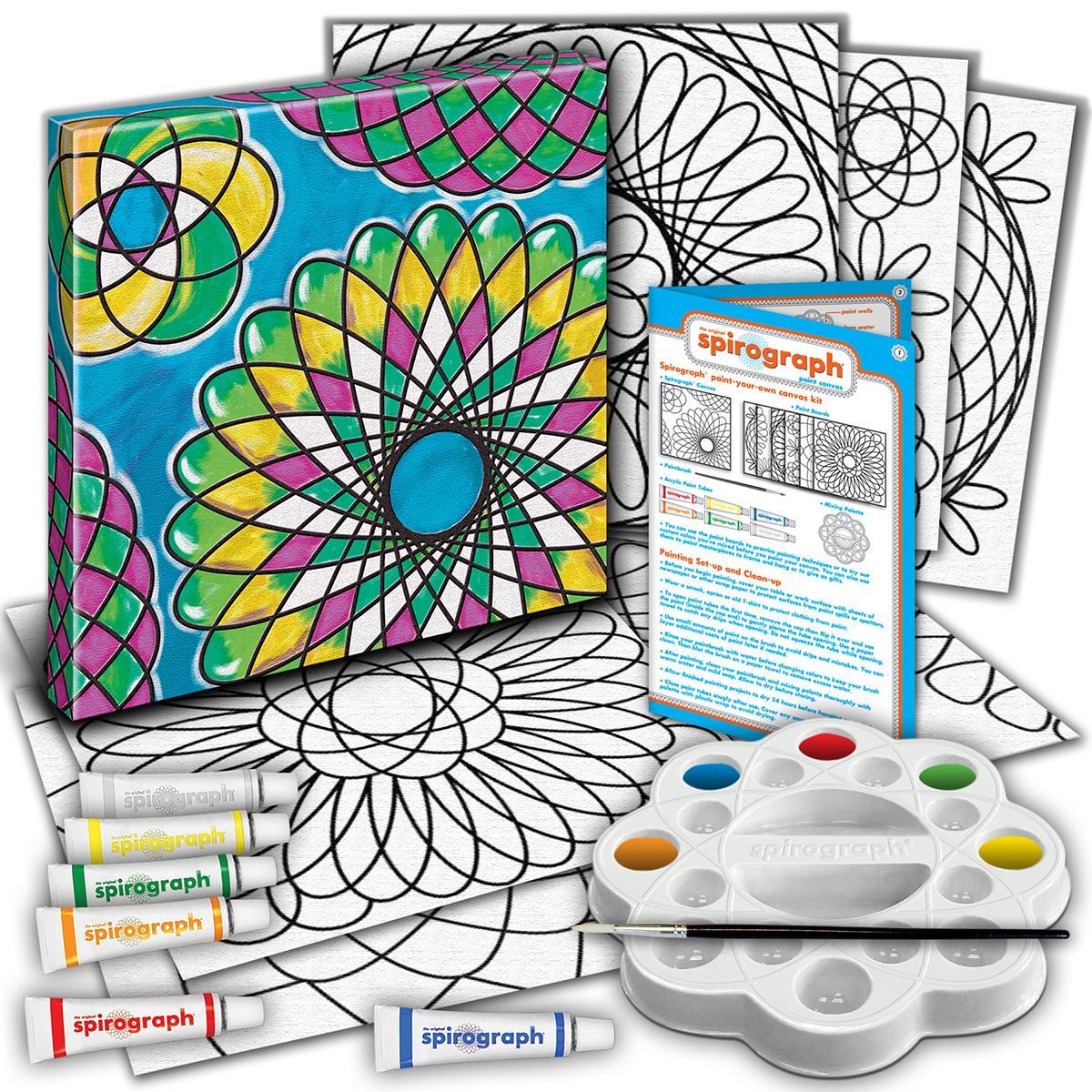 Spirograph Paint Canvas Kit