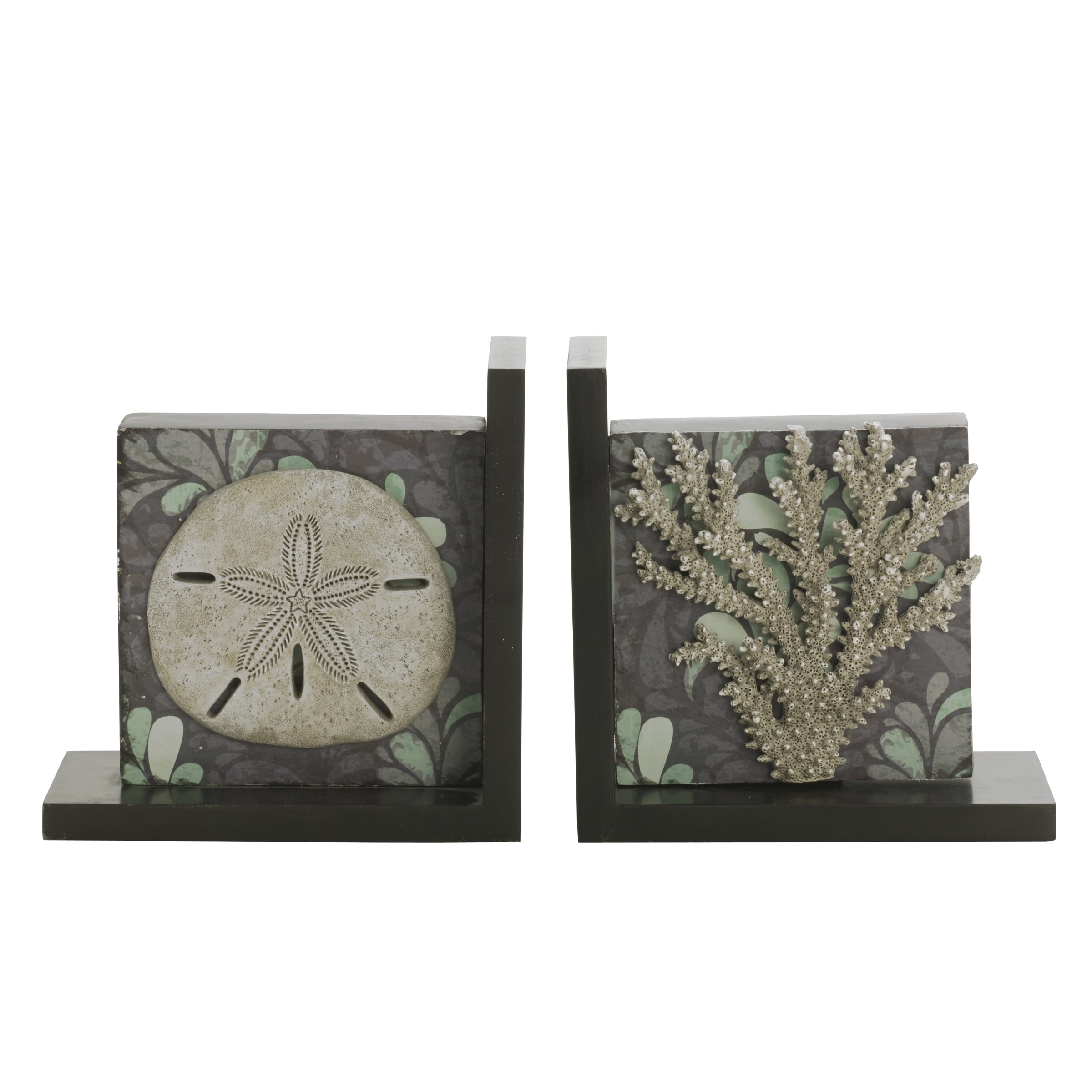 Elements Sealife Starfish/ Coral 2 piece Bookend Set