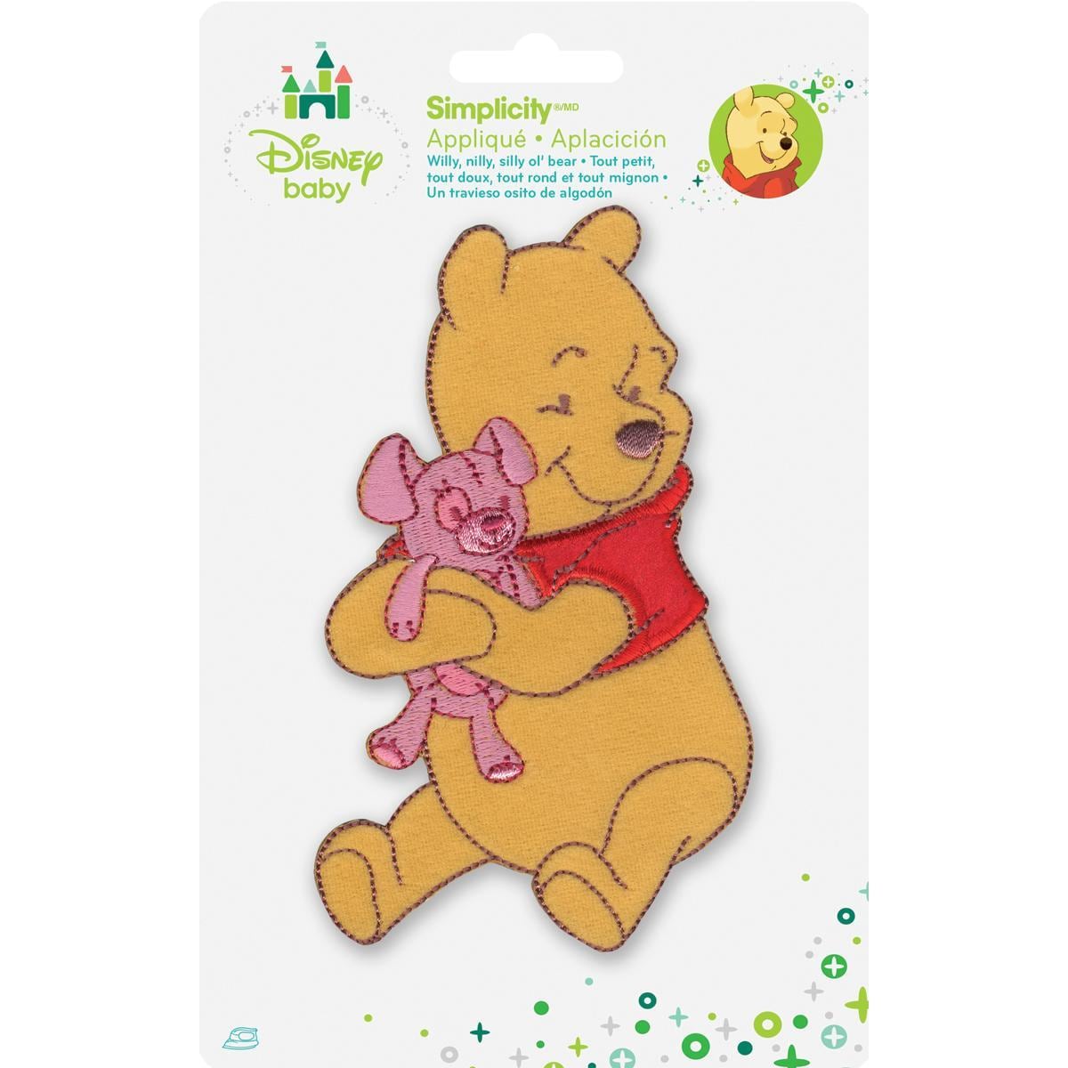 Disney Winnie The Pooh Hugging Bear Iron on Applique