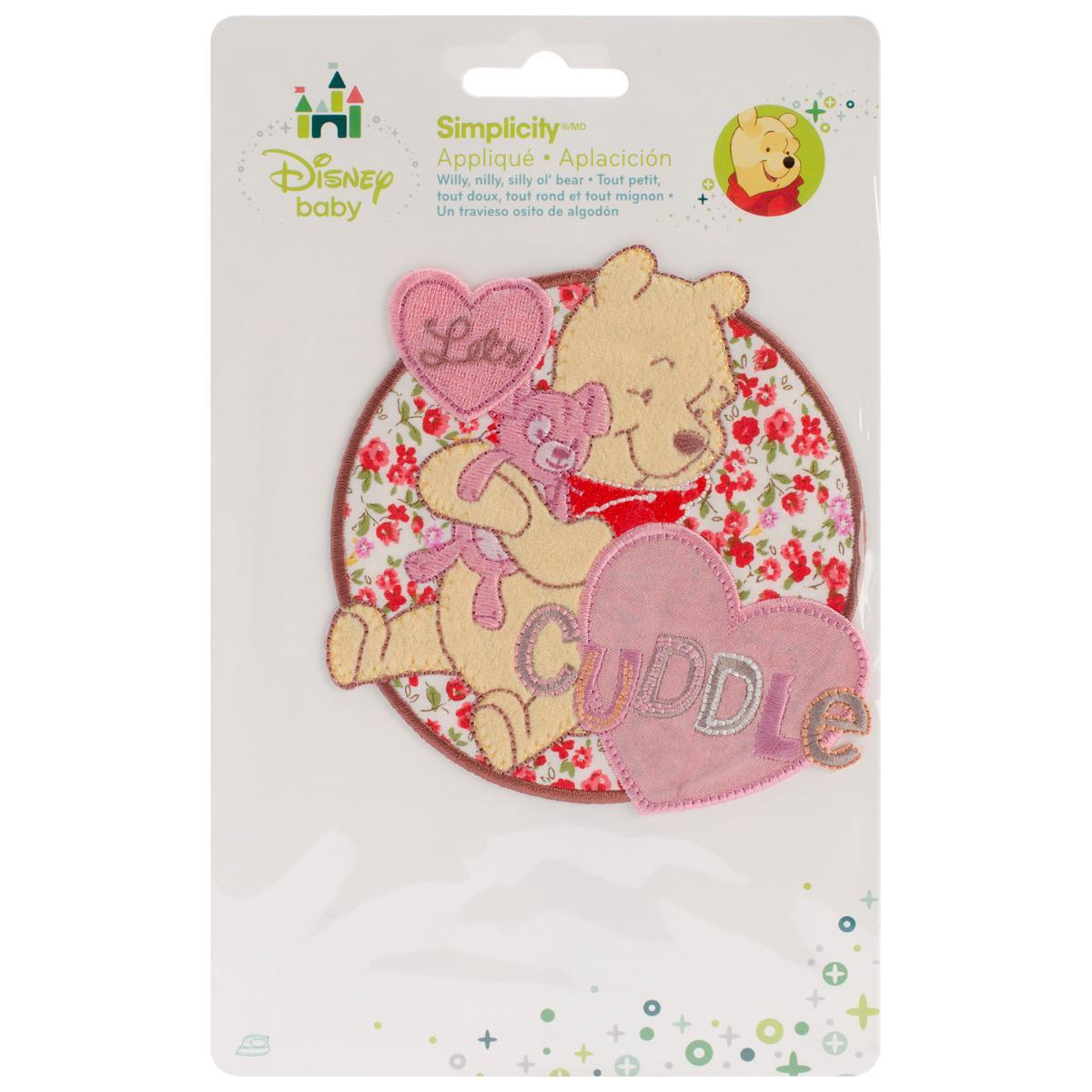 Disney Winnie The Pooh Lets Cuddle Iron on Applique