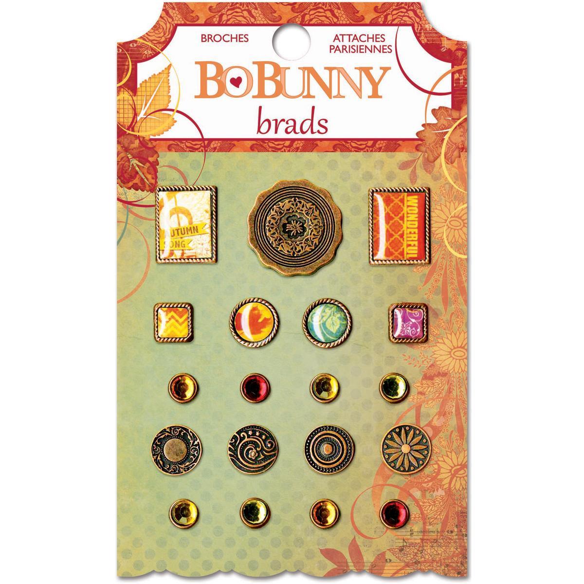 Autumn Song Brads 19/pkg