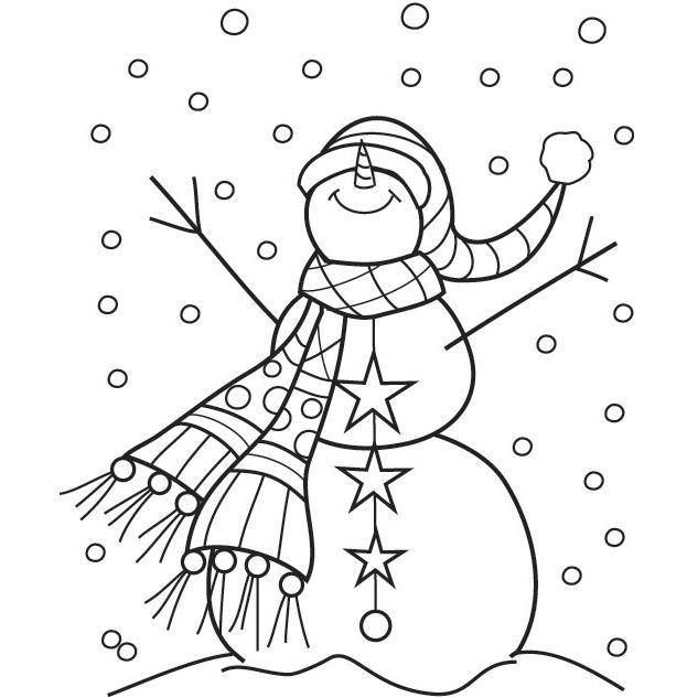 Outlines Mounted Rubber Stamp 2 X2.75   Snowman Sparkle