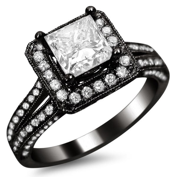 Black Engagement Rings: Black Engagement Rings Size 4