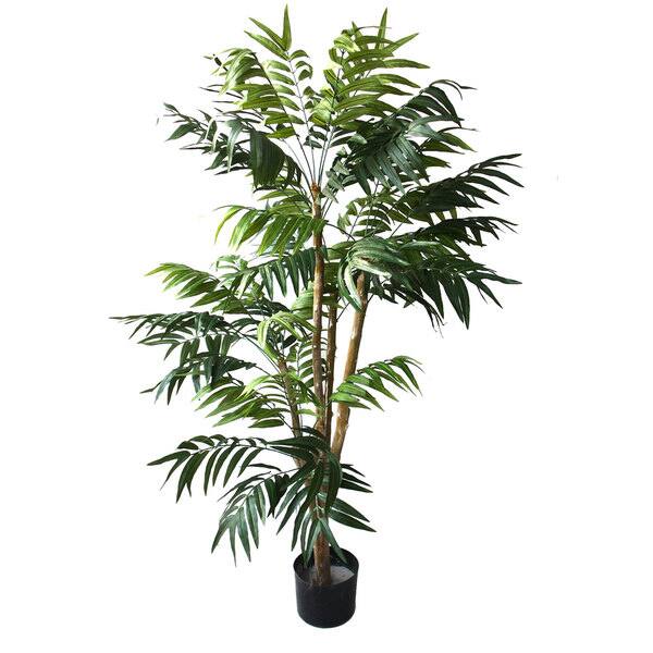 5 Foot Artificial Palm Tree Large Faux Potted Tropical Plant for