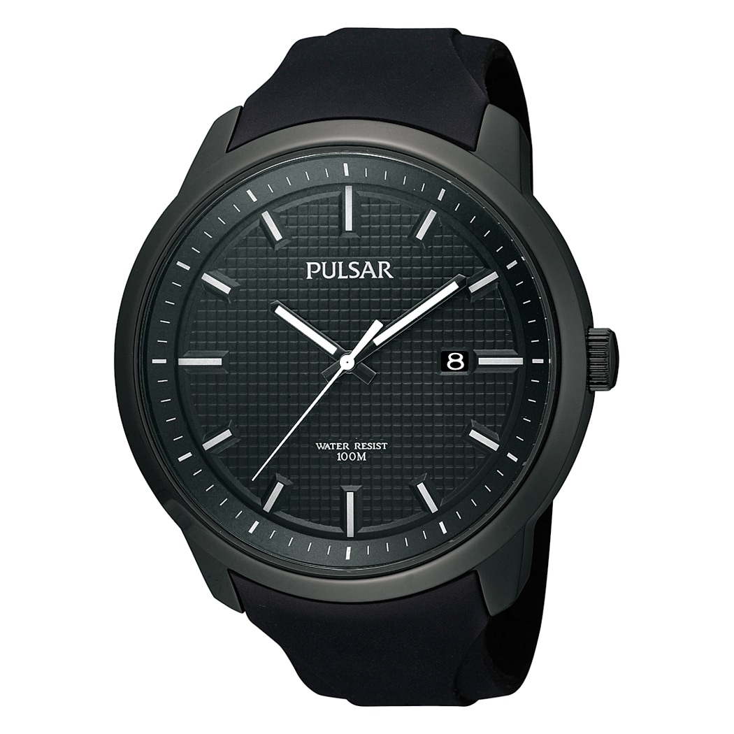 Pulsar Men's 'PS9099' Black Finish 