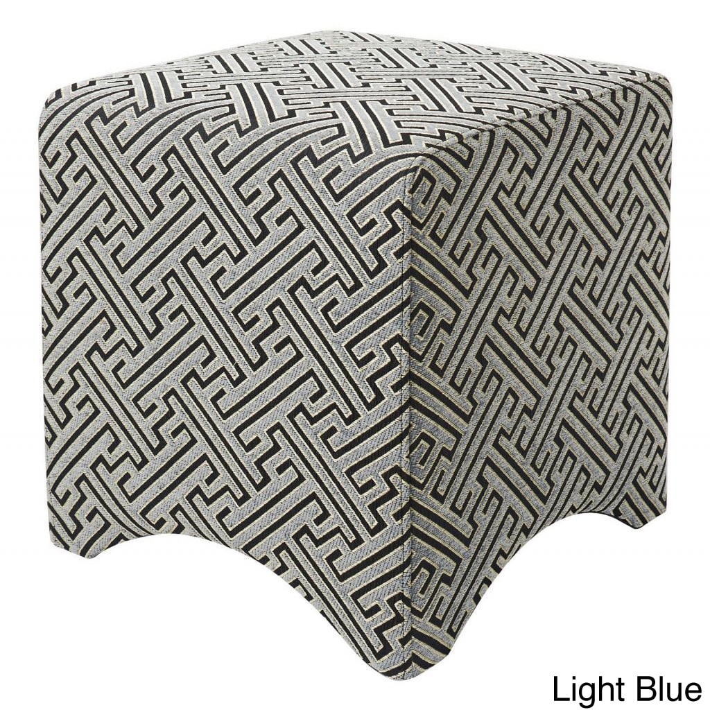 18 inch Cube Contemporary Maze Ottoman