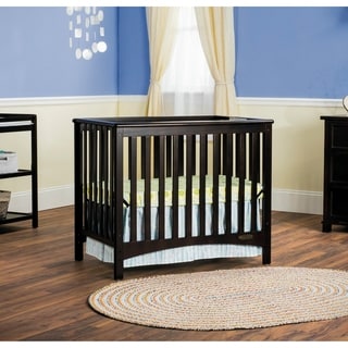 London Euro Mini 2-in-1 Convertible Crib with Mattress