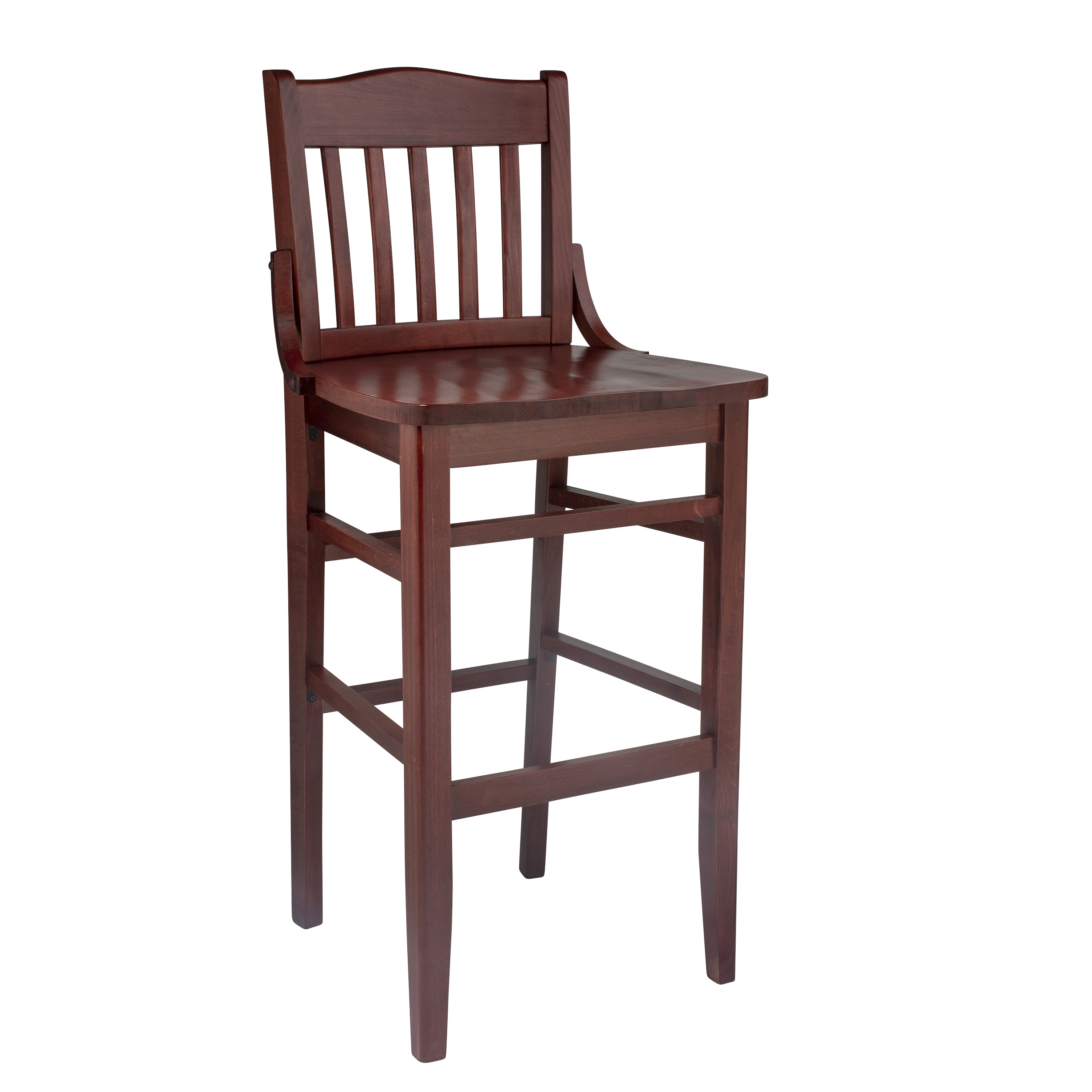 Schoolhouse Wooden Bar Stool On Sale Overstock 8784685