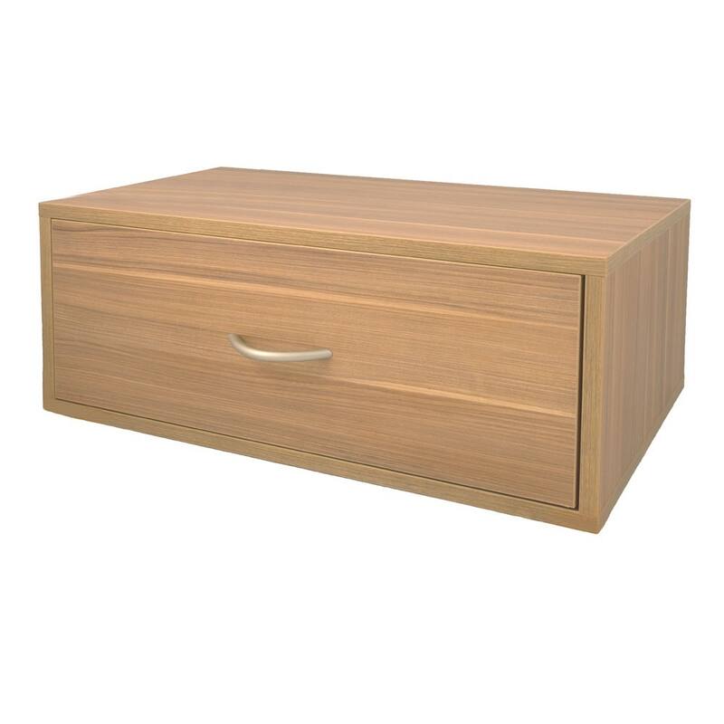 Organized Living freedomRail Cypress Live 1-drawer Double Hang Big OBox