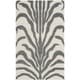 preview thumbnail 30 of 50, SAFAVIEH Handmade Cambridge Salina Animal Print Wool Rug 2' x 3' - Ivory/Dark Grey - Rectangle