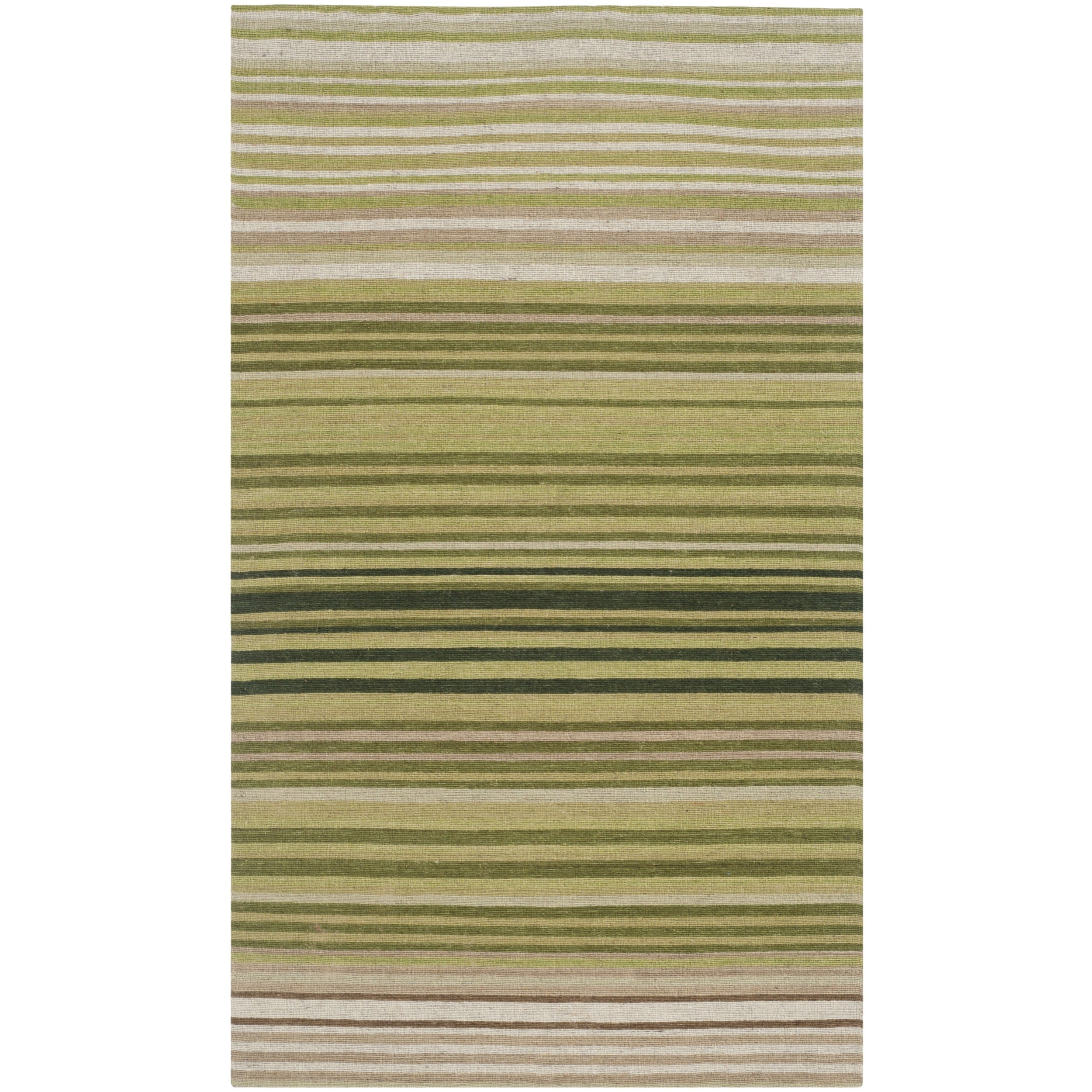 Safavieh Hand woven Marbella Green Wool Rug (23 X 4)