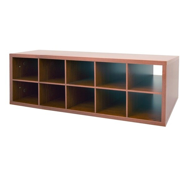 Organized Living freedomRail Modern Cherry Double Hang Big O-Box Cubby