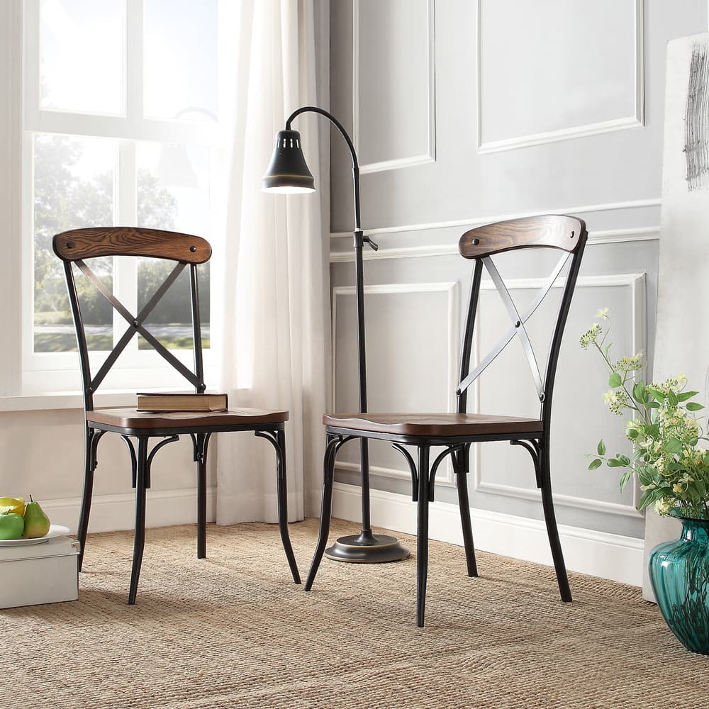 Nelson X-Cross Back Dining Chair (Set of 2) by iNSPIRE Q Classic