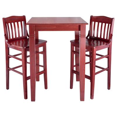 Buy Red Mahogany Finish Bar Pub Table Sets Online At Overstock