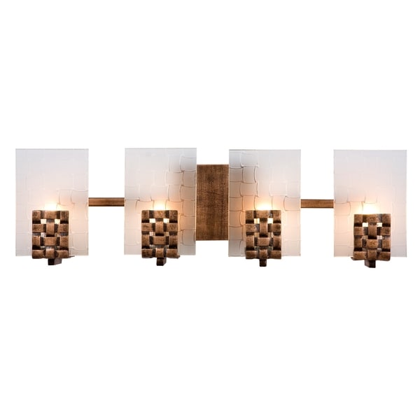 Varaluz Dreamweaver 4 light Blackened Copper Vanity Fixture   16024376