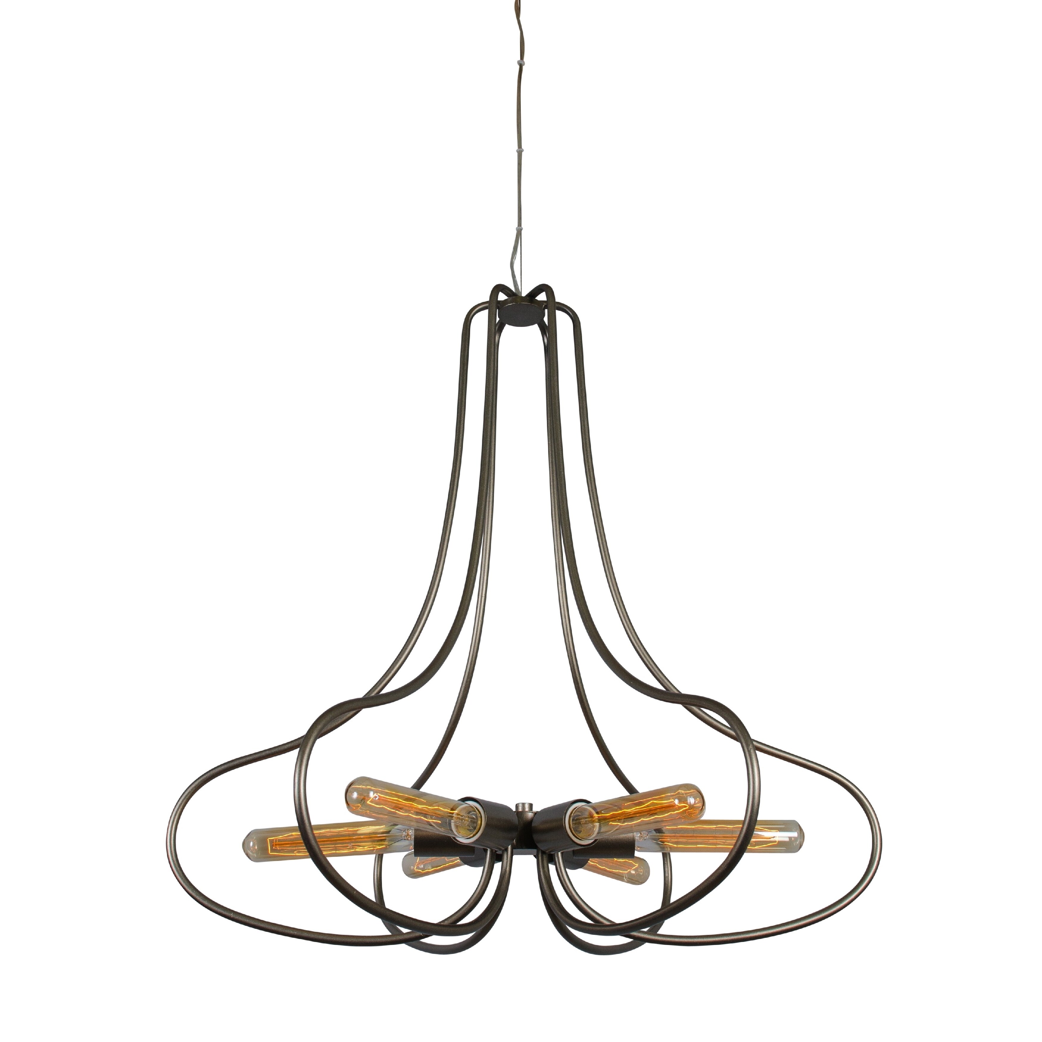 Varaluz 'The Whole Package' 6-light New Bronze Chandelier (New Bronze) - Chandeliers For Bedrooms by Overstock.com