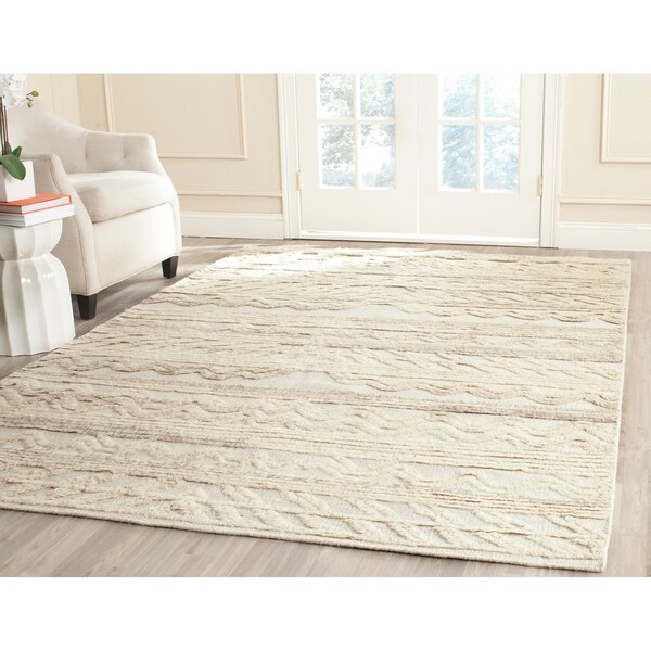 Safavieh Hand-woven Kenya Ivory Wool Rug - 8' x 10'