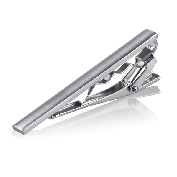 Shop Zodaca Premium Silver Mens Tie Clip for Professional Suit Free