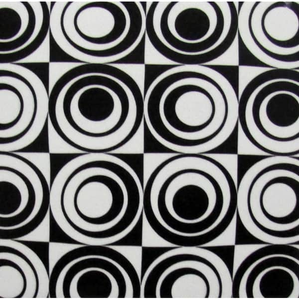 Black White Circle Square Modern Ceramic Wall Tiles Pack Of 20 Overstock 8786045