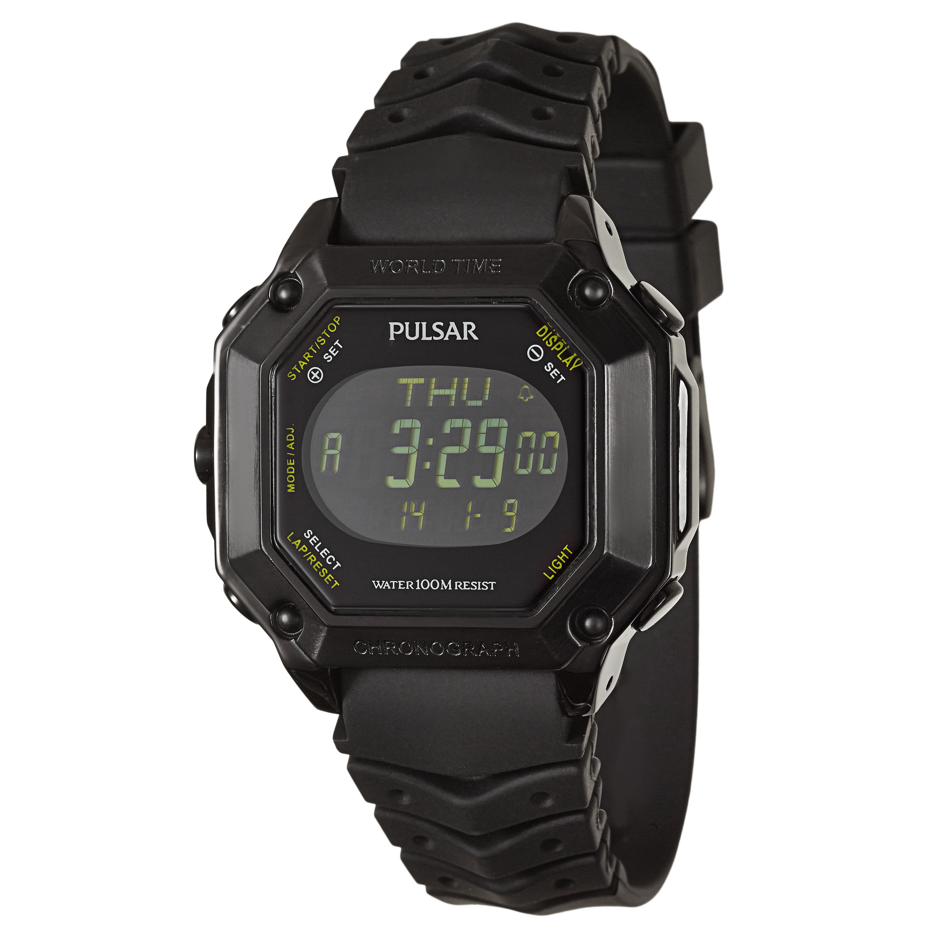 pulsar quartz alarm chronograph timer
