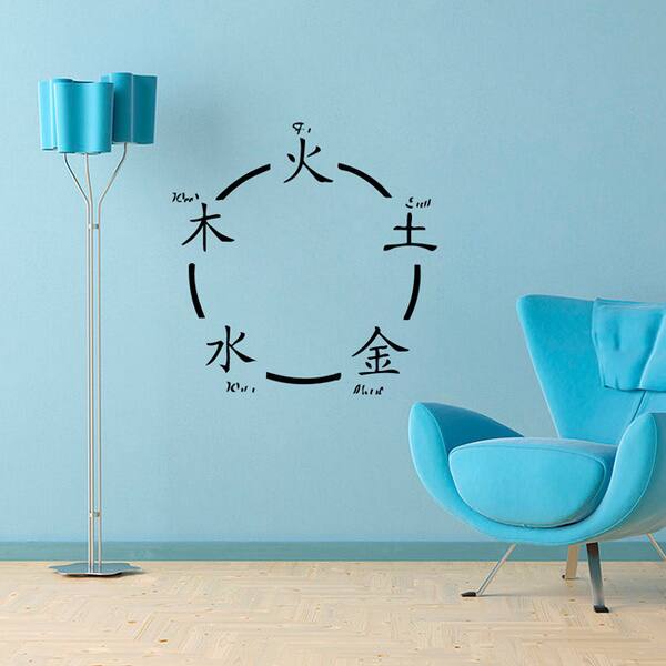 Chinese Circle Symbols Vinyl Wall Decal Art - Bed Bath & Beyond - 8786150