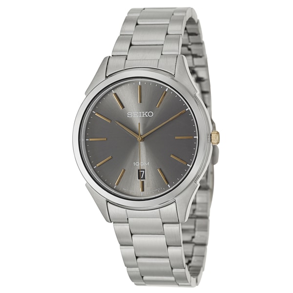 Seiko Men's 'Bracelet' Two tone Stainless Steel Japanese Quartz Watch Seiko Men's Seiko Watches