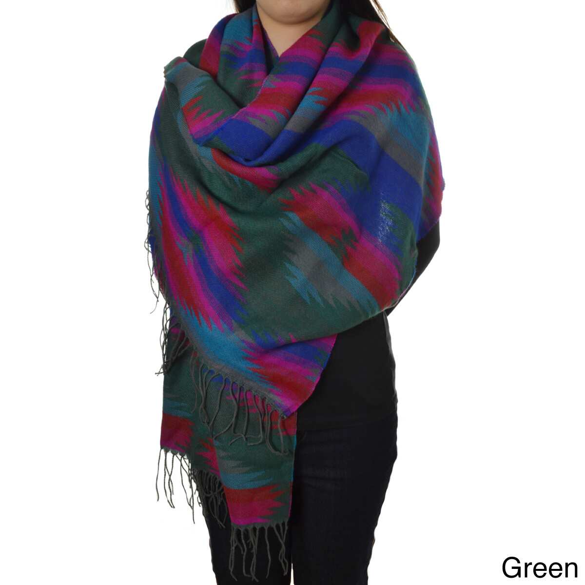 La77 Aztec Print Blanket Scarf