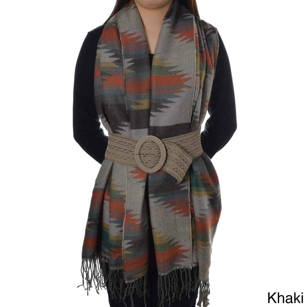 La77 Aztec Print Blanket Scarf