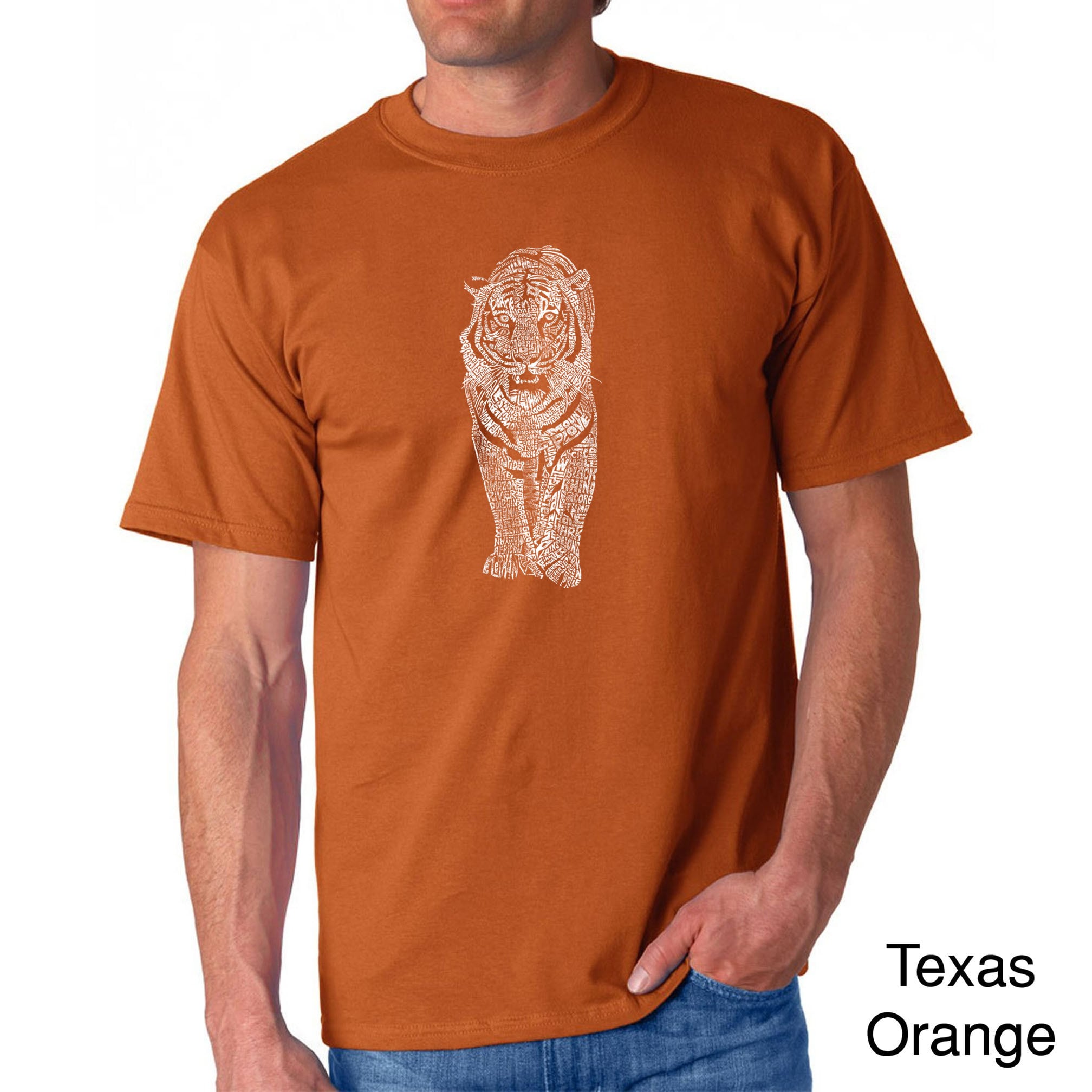 Los Angeles Pop Art Mens Endangered Species Tiger T shirt